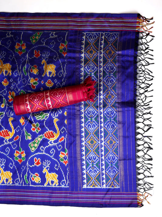 Silk Patola Ikat Woven Dupatta