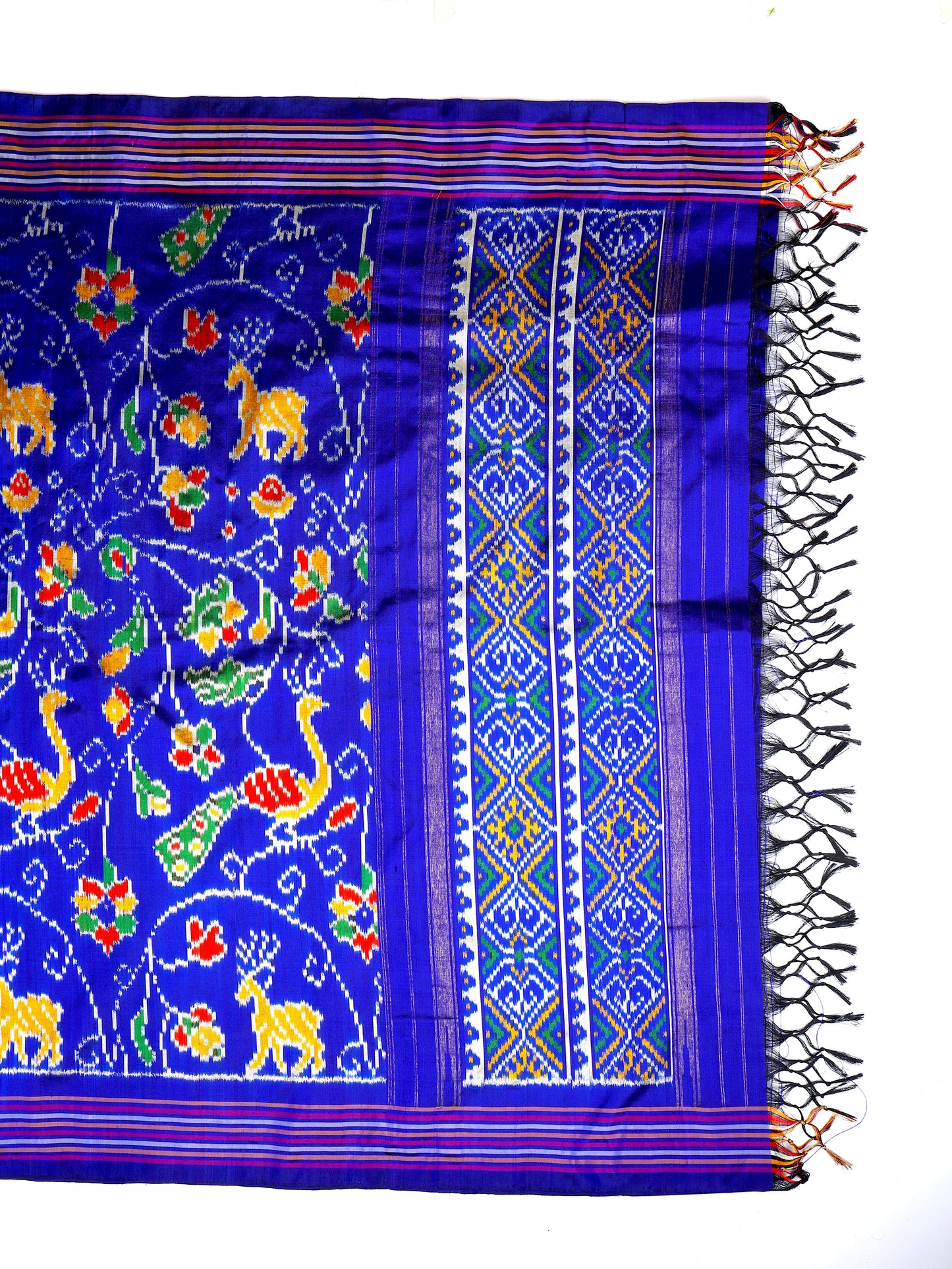 Silk Patola Ikat Woven Dupatta