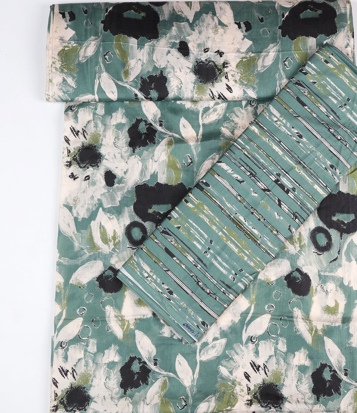 Silk Habutai Jaal Printed Fabric