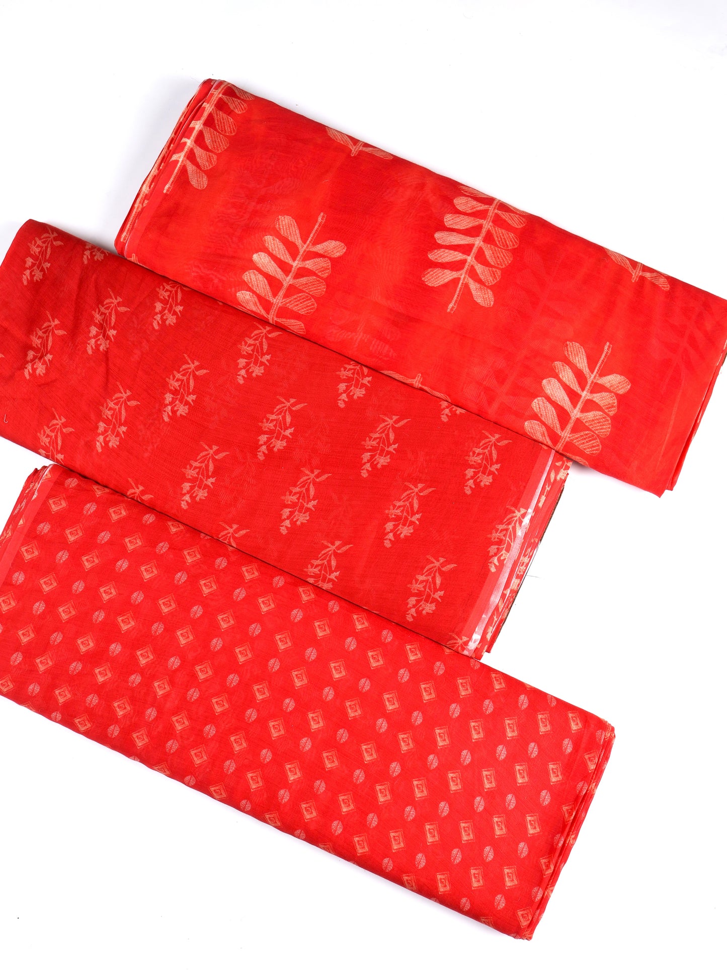 Silk Chanderi Buta Printed Fabric