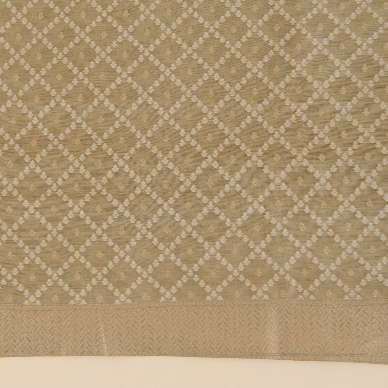 Brown Chanderi Woven Suit with Matching Dupatta