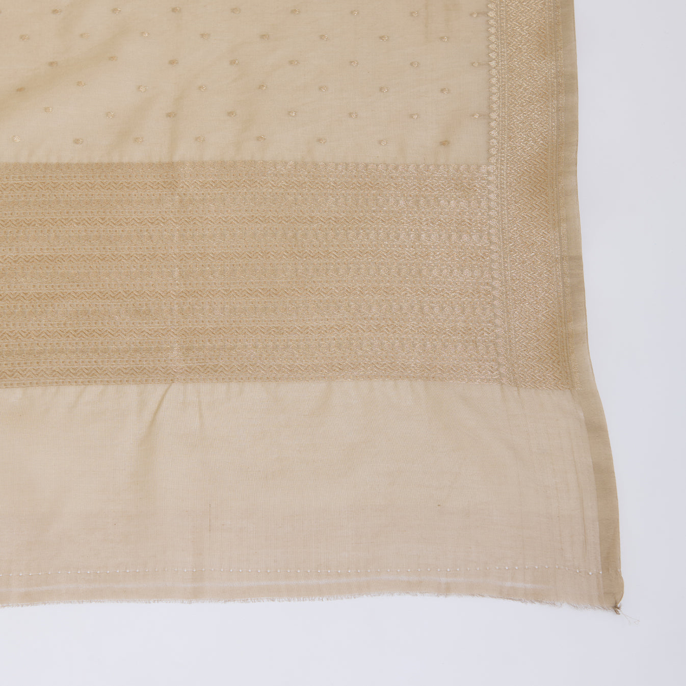 Brown Chanderi Woven Suit with Matching Dupatta