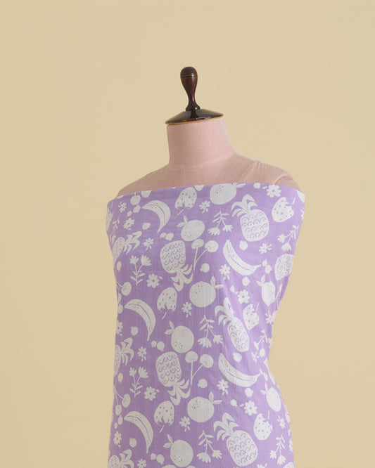 Cotton Self Printed Fabric – Lavender