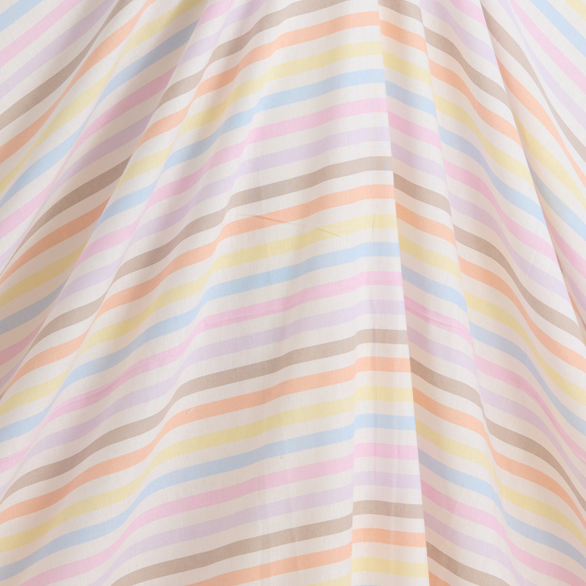 Multi 56 Width Cotton Linen Stripes Printed Fabric