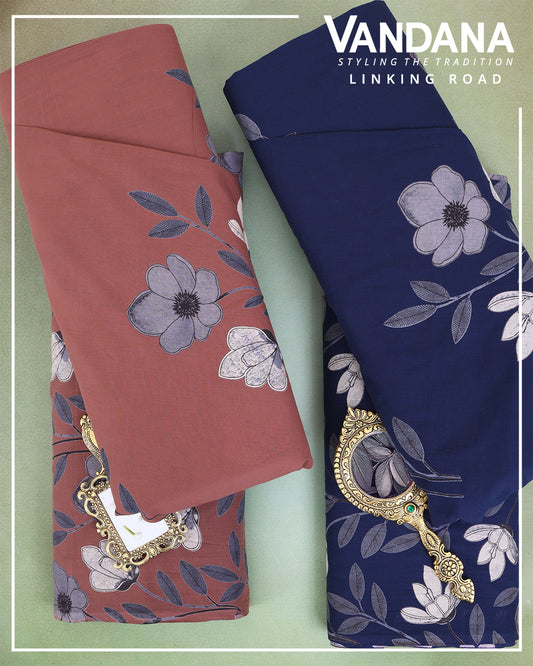 Cotton Floral Buta Printed Fabric