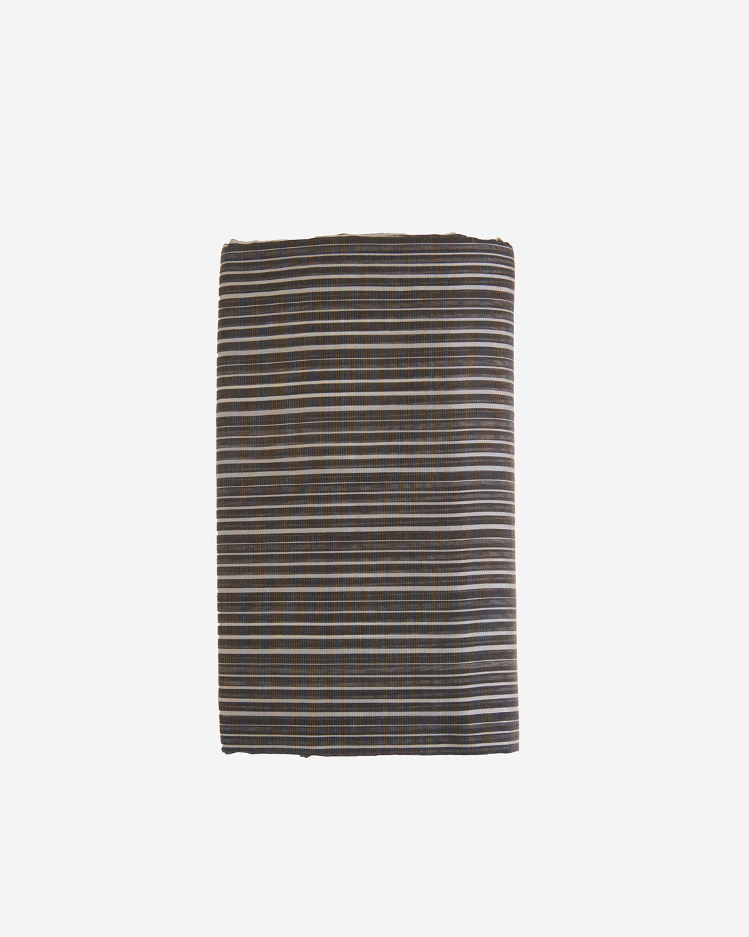 Black White Chanderi Tissue Black Gold Stripes