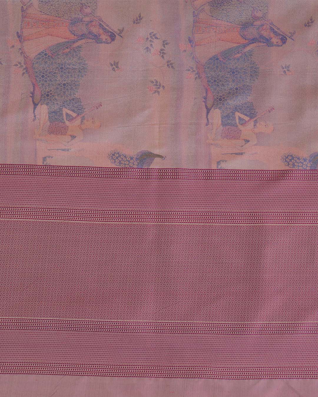 Onion Pink Chanderi Shimmer Tanchoi Dupatta