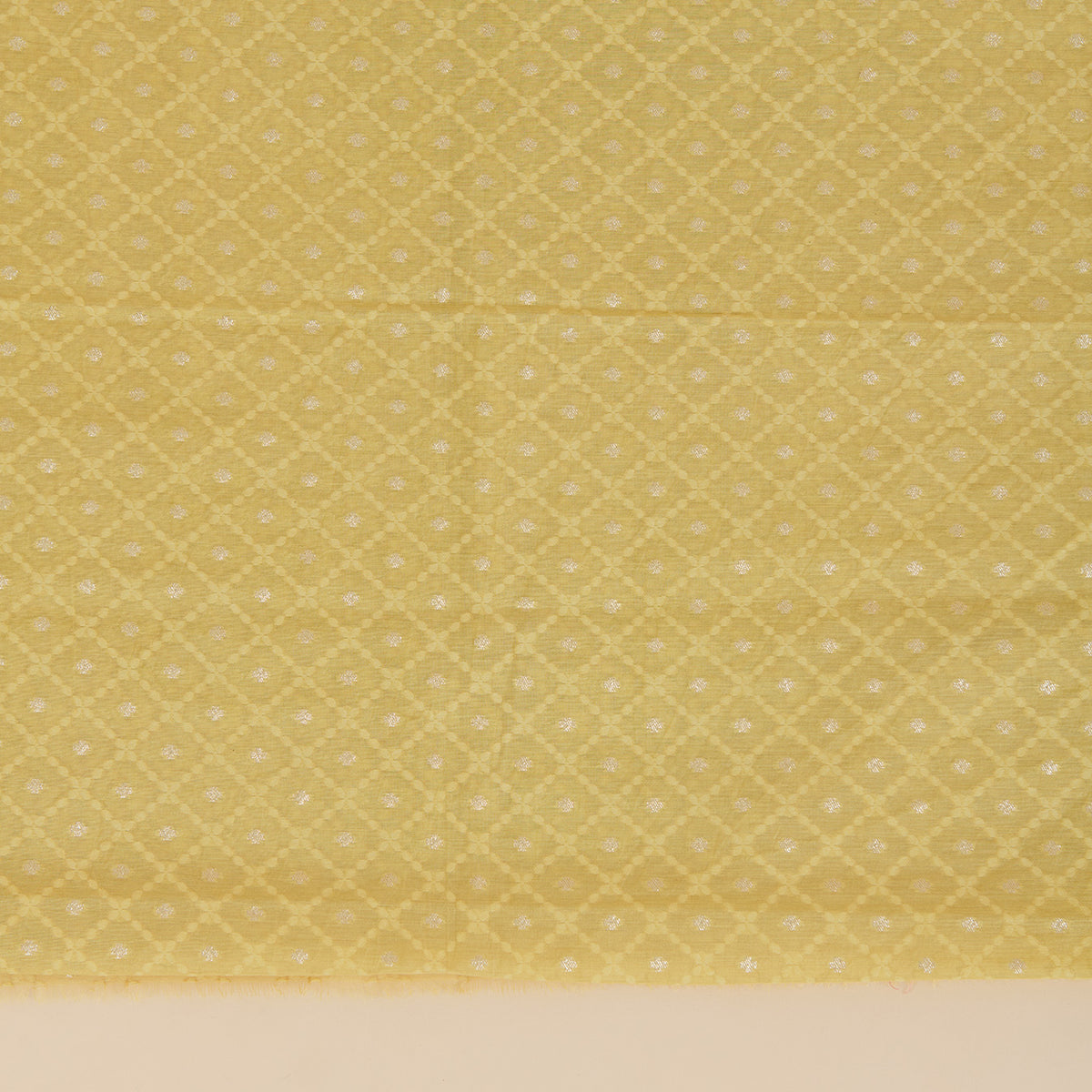 Gold Chanderi Resham Zari Woven Kurta with Katha Dupatta