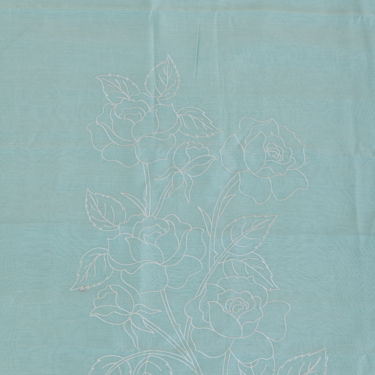 Sea Green Chanderi Silk Resham Motif Kurta Set