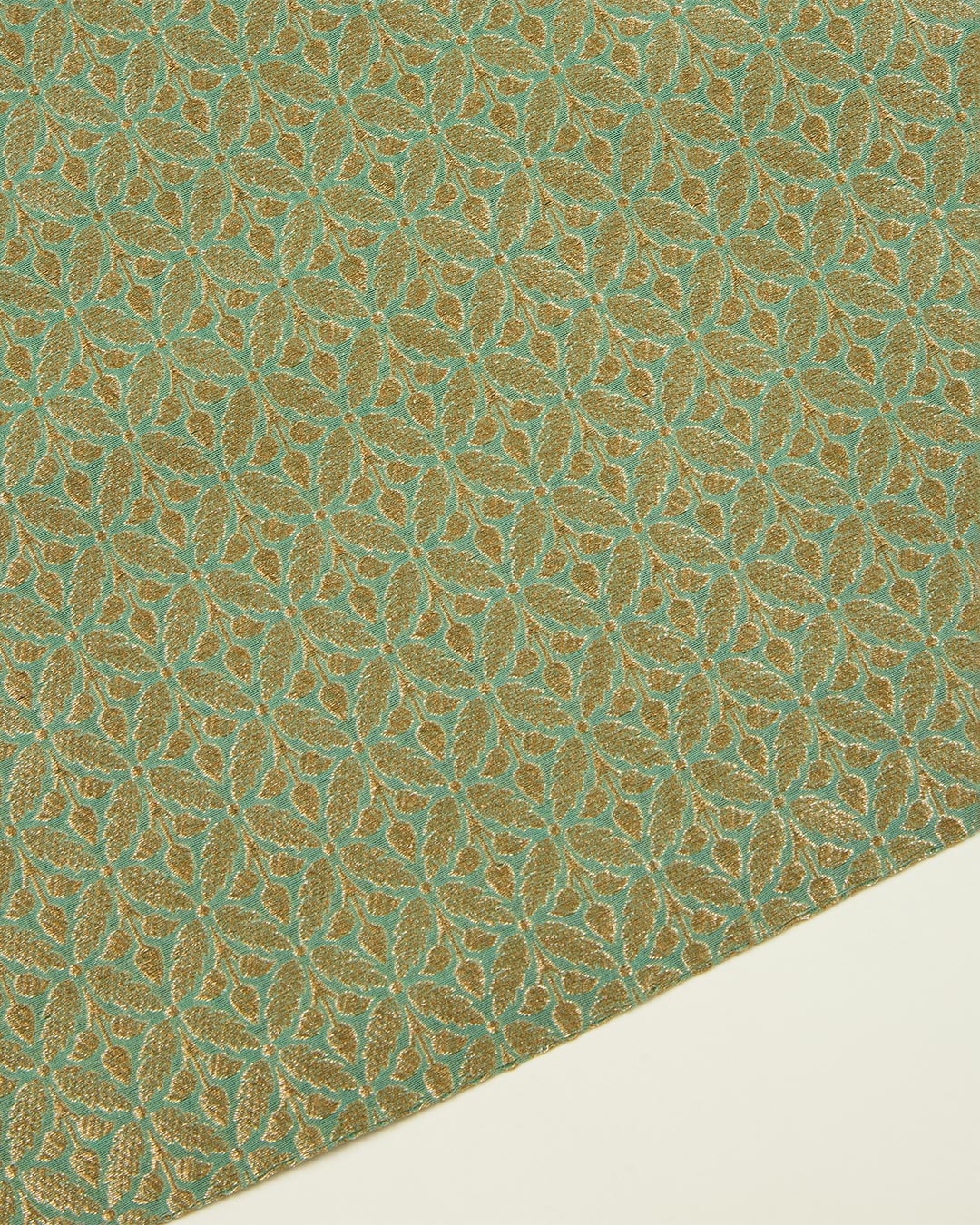 Sea Green Chanderi Woven Suit with Bandhej Dupatta