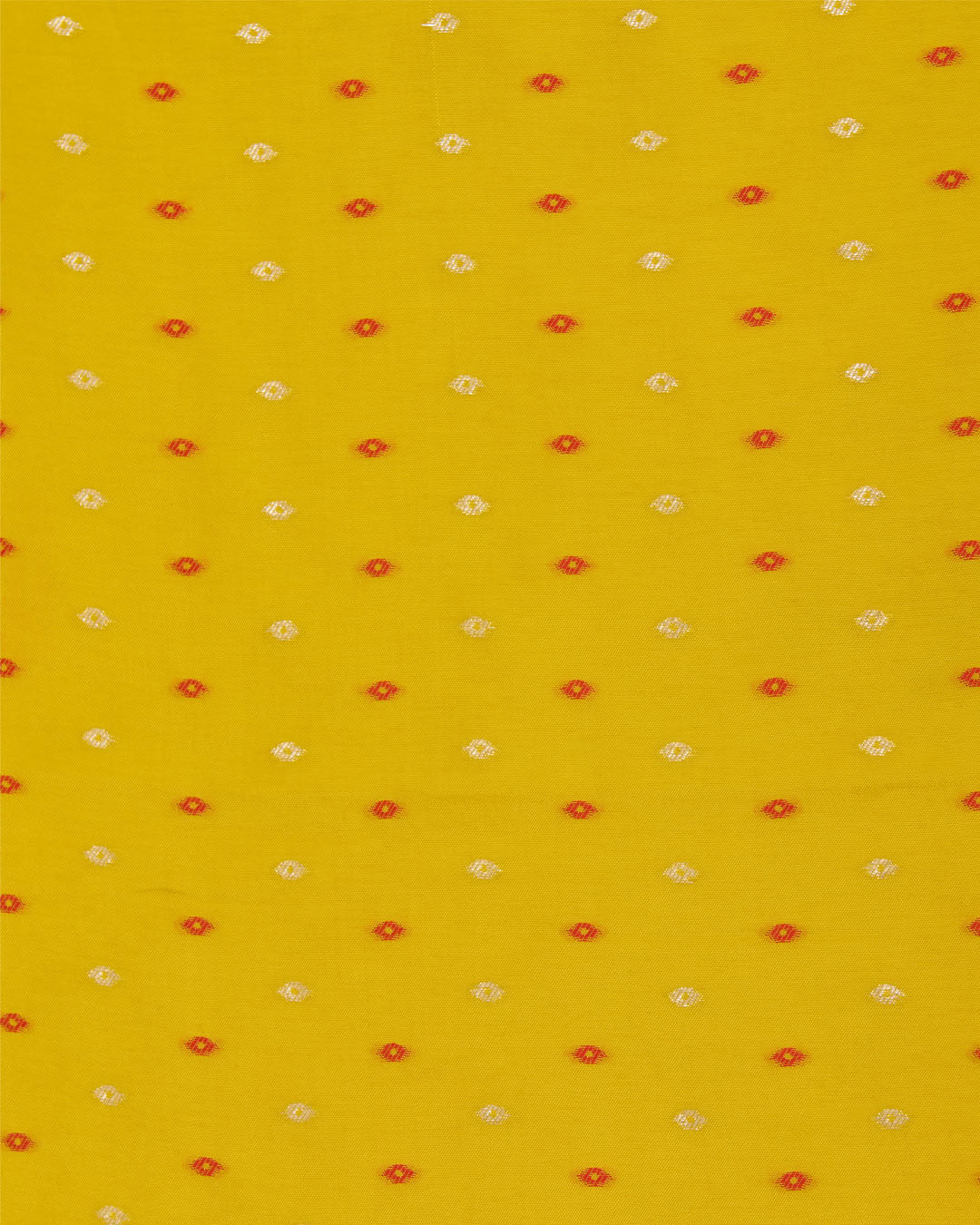 Yellow Dola Silk Self Woven Resham Minakari Barfi Buti Dupatta