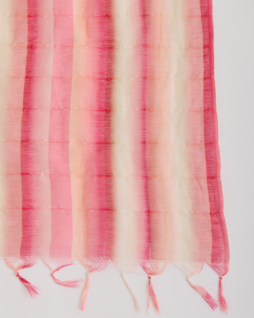 Red Maroon Fine Linen Silk Digital Printed Dupatta