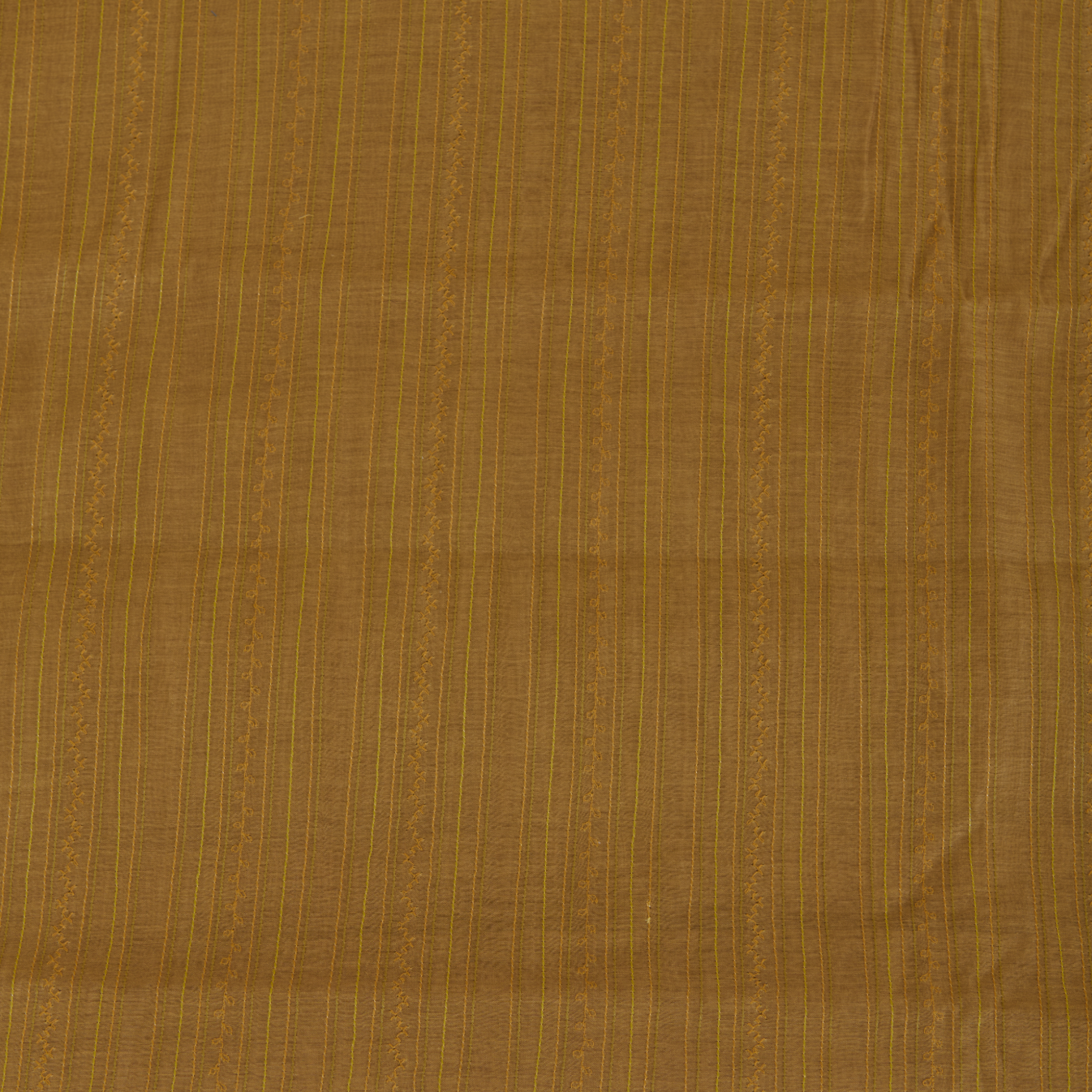 Beige Gold Fine Chanderi Self Embroidered Kurta Set