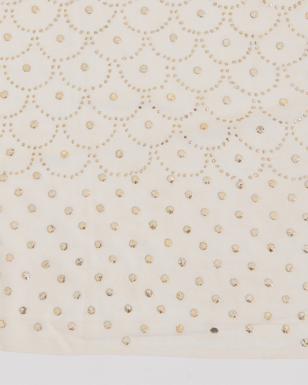 Off White Georgette Heavy Badla Work Dupatta