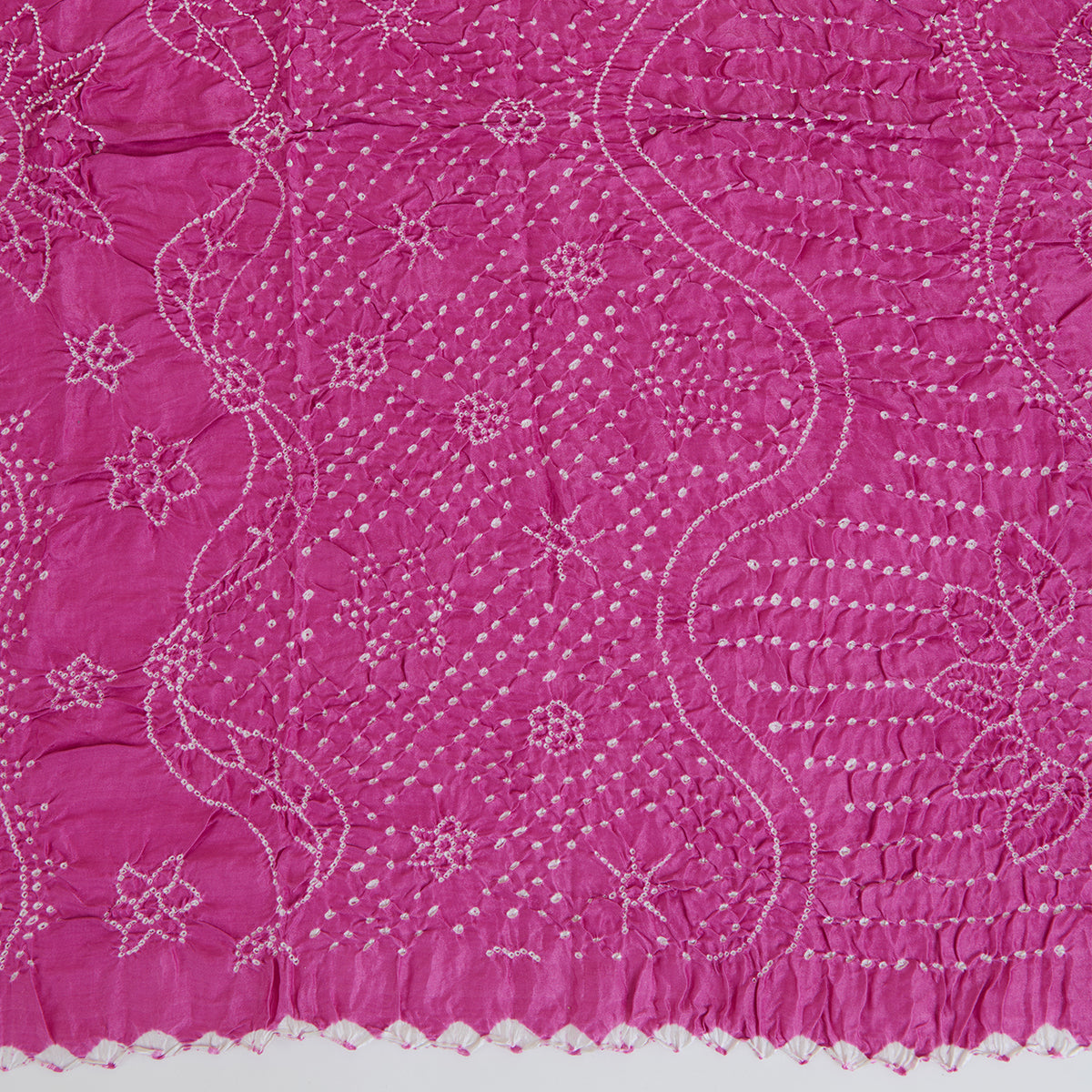 Onion Pink Gajji Silk Bandhej Dupatta