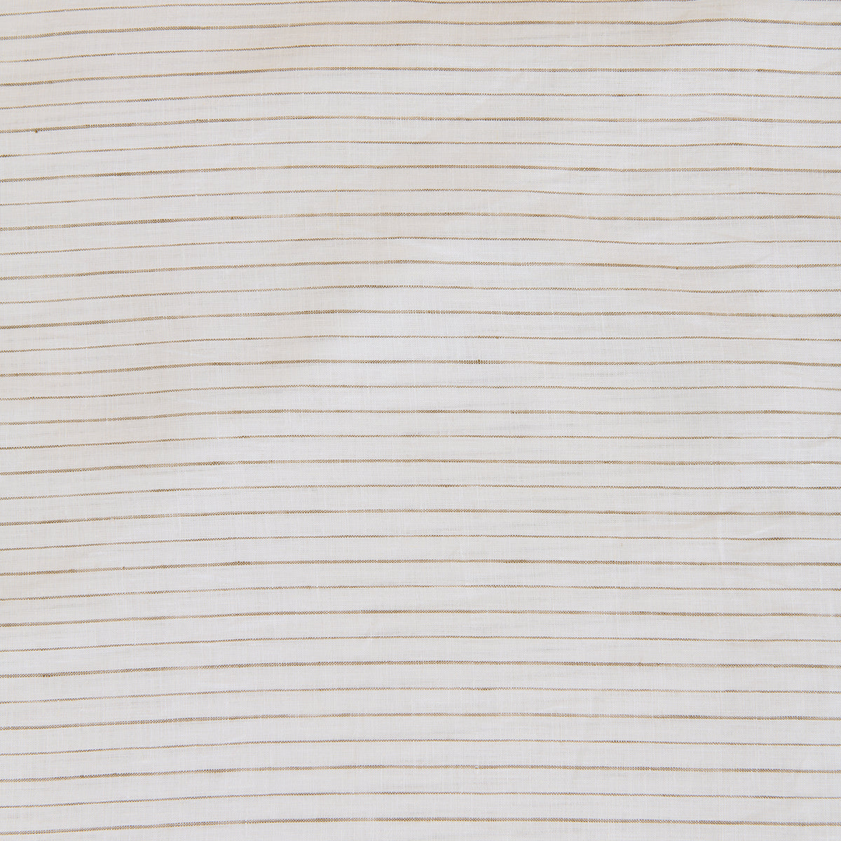 White Beige Linen Stripes Fabric