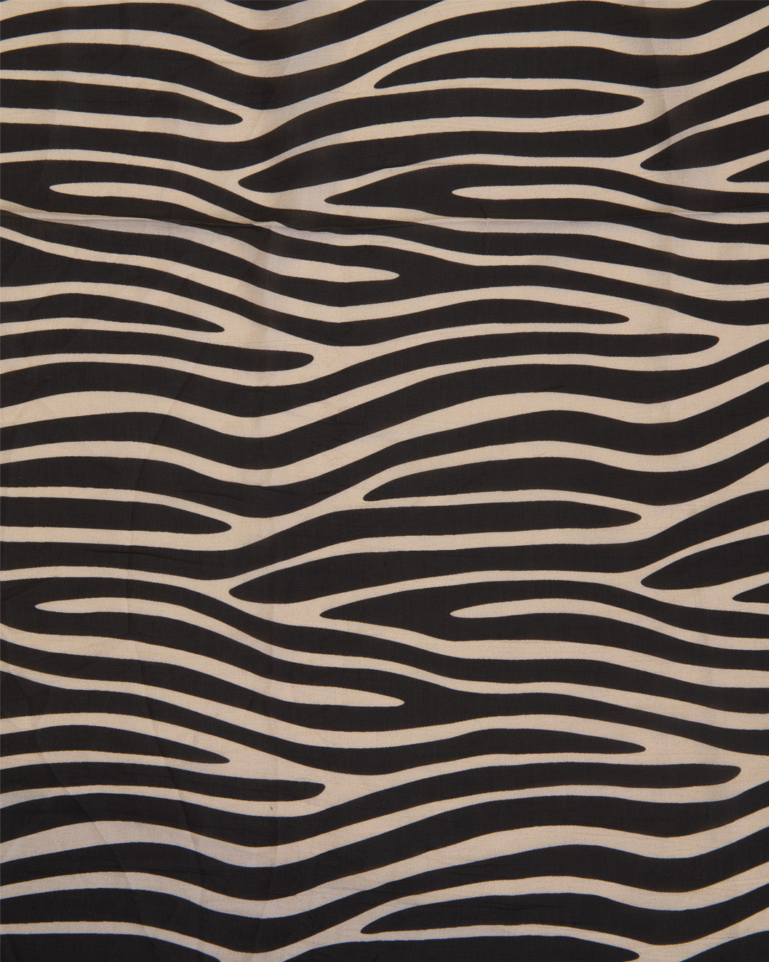Malai Cotton Digital Animal Printed Fabric Beige & Black