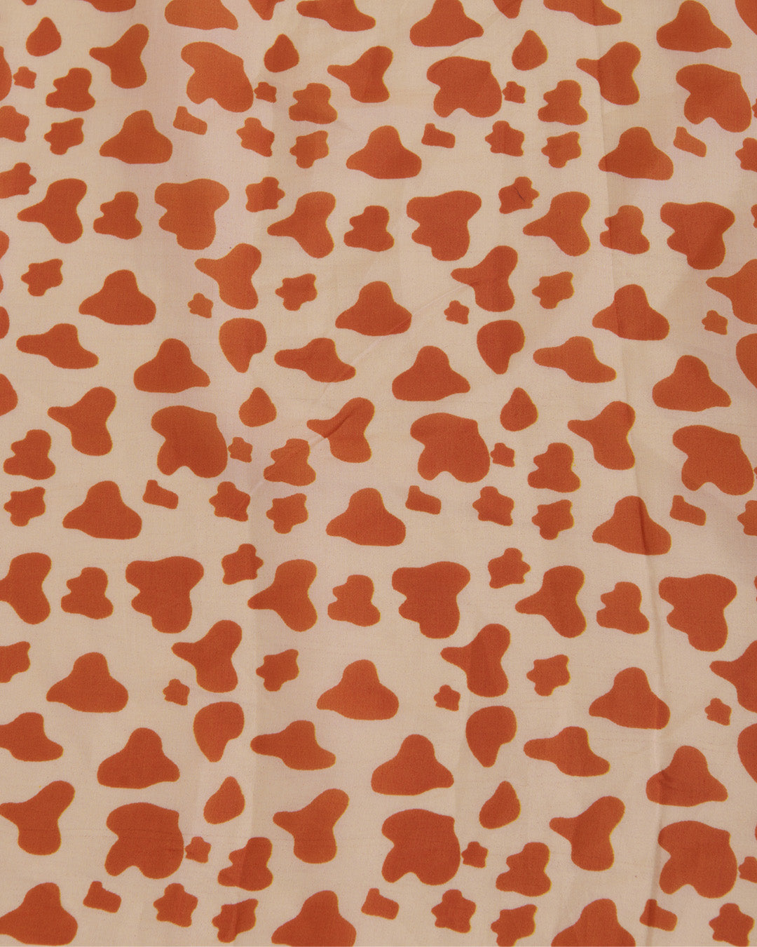 Malai Cotton Digital Animal Printed Fabric Beige & Orange
