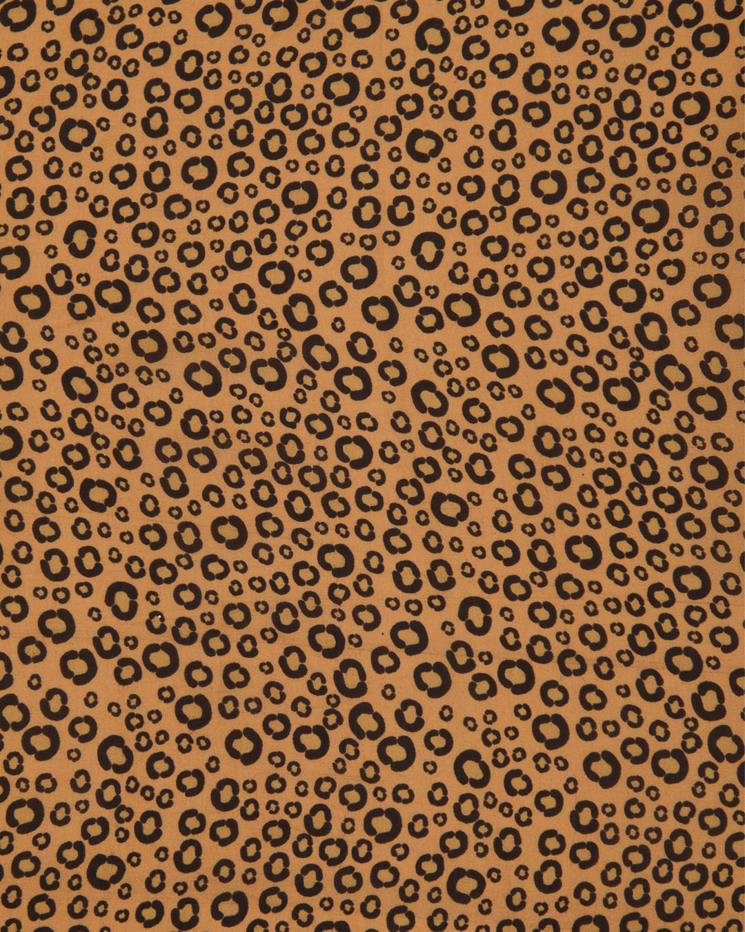 Malai Cotton Digital Animal Printed Fabric Ochre Yellow