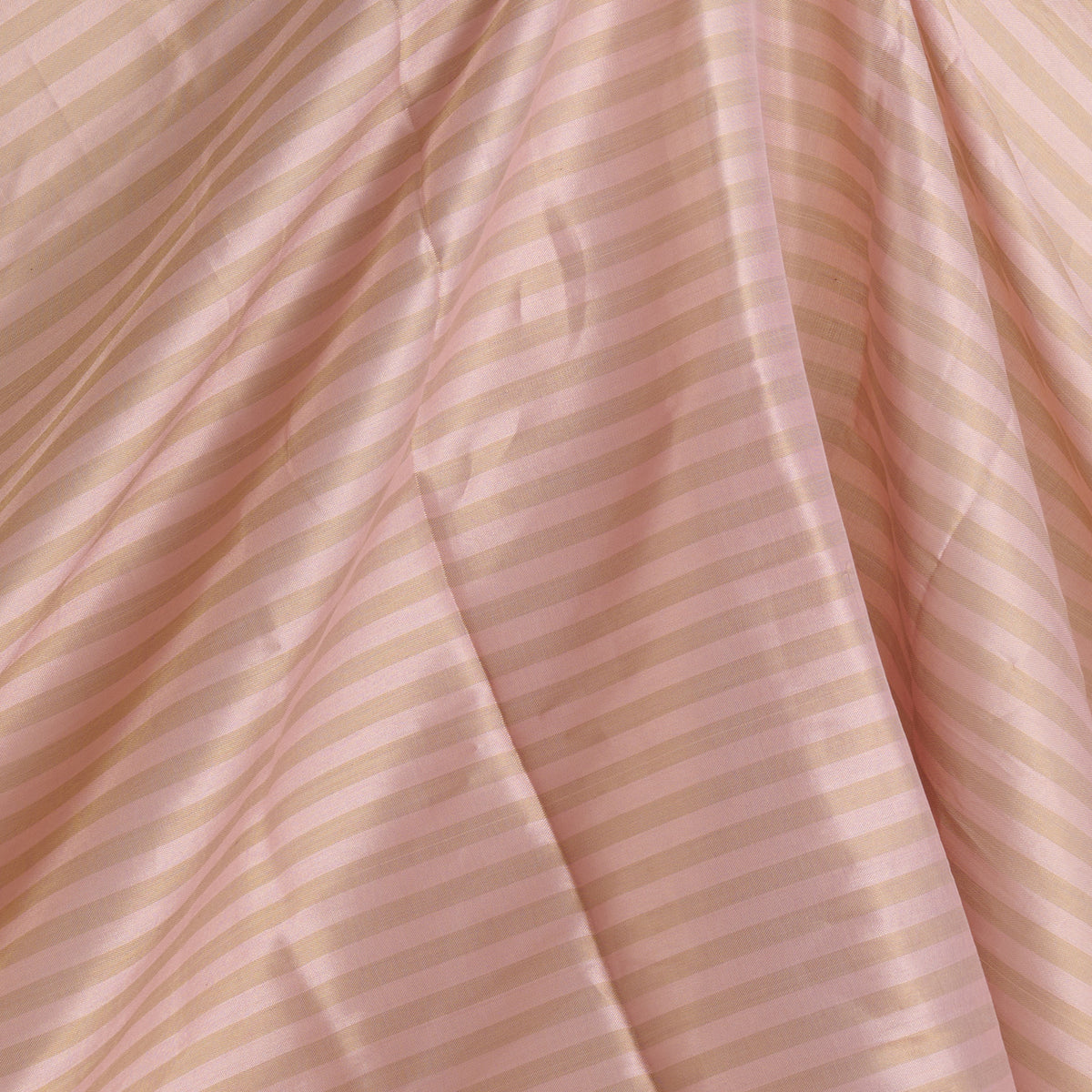 Pink Gold Muga Tissue Handloom Fabric