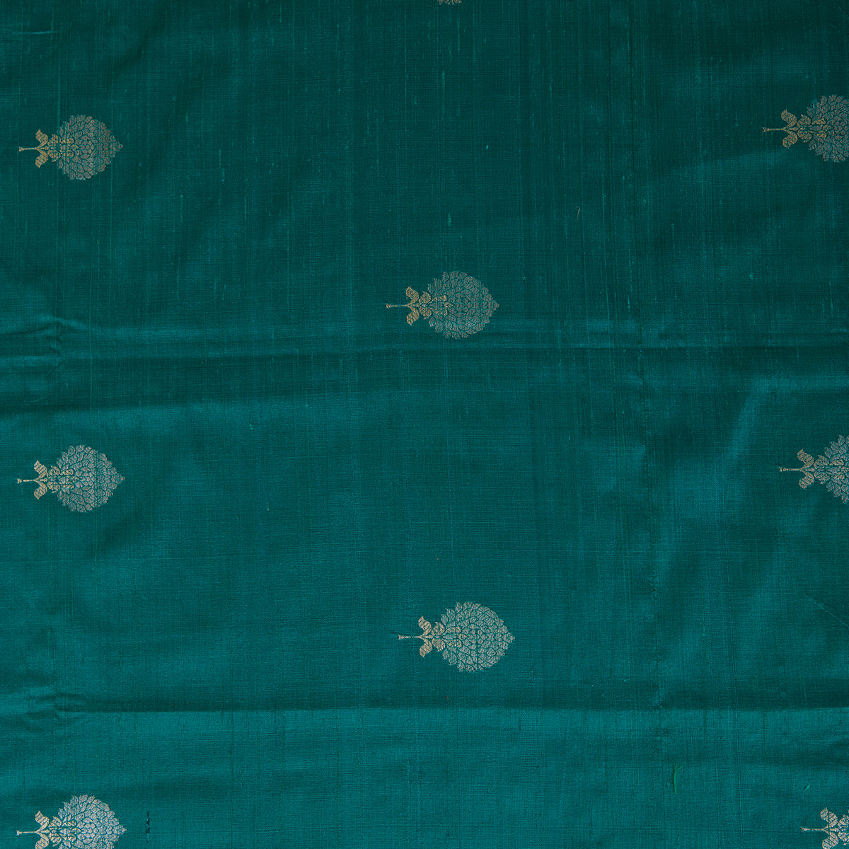 Rama Raw Silk Handloom Mina Butta Fabric