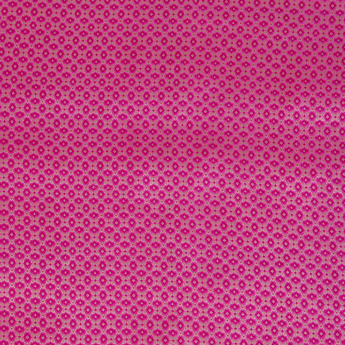 Rani Pink Silk Alfi Buta Woven Fabric