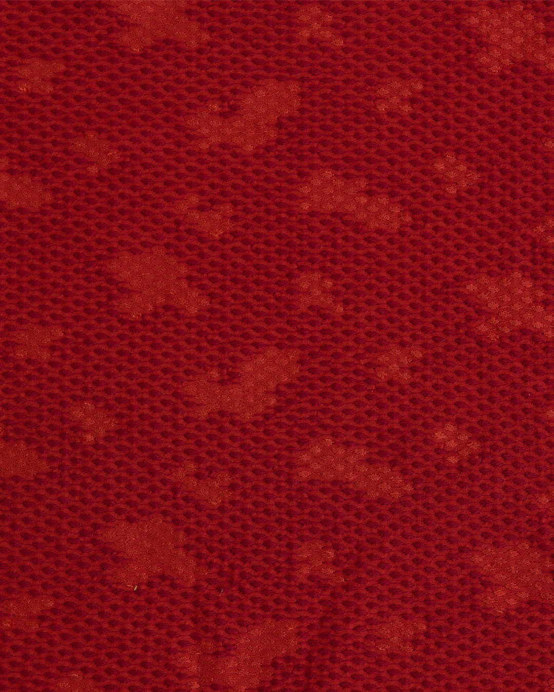 Red Maroon Satin Dupion Fabric with Snake Resham Embroidery