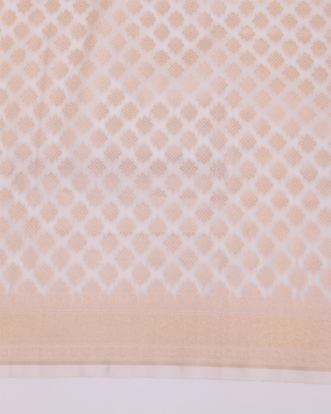 Natural Silk Hand Woven Gold Buta Dupatta
