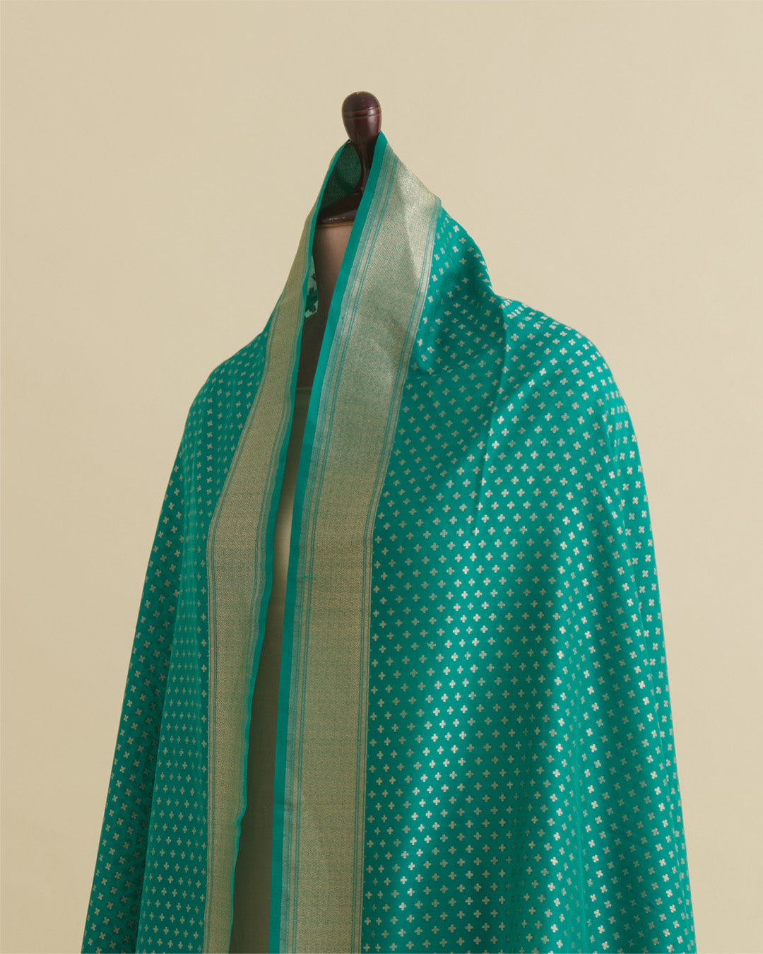 Rama Silk Hand Woven Gold Buta Dupatta