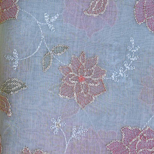 Light Blue Fine Chanderi