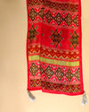 Lime Green Opada Silk Bandhej Kurta Set with Dupatta