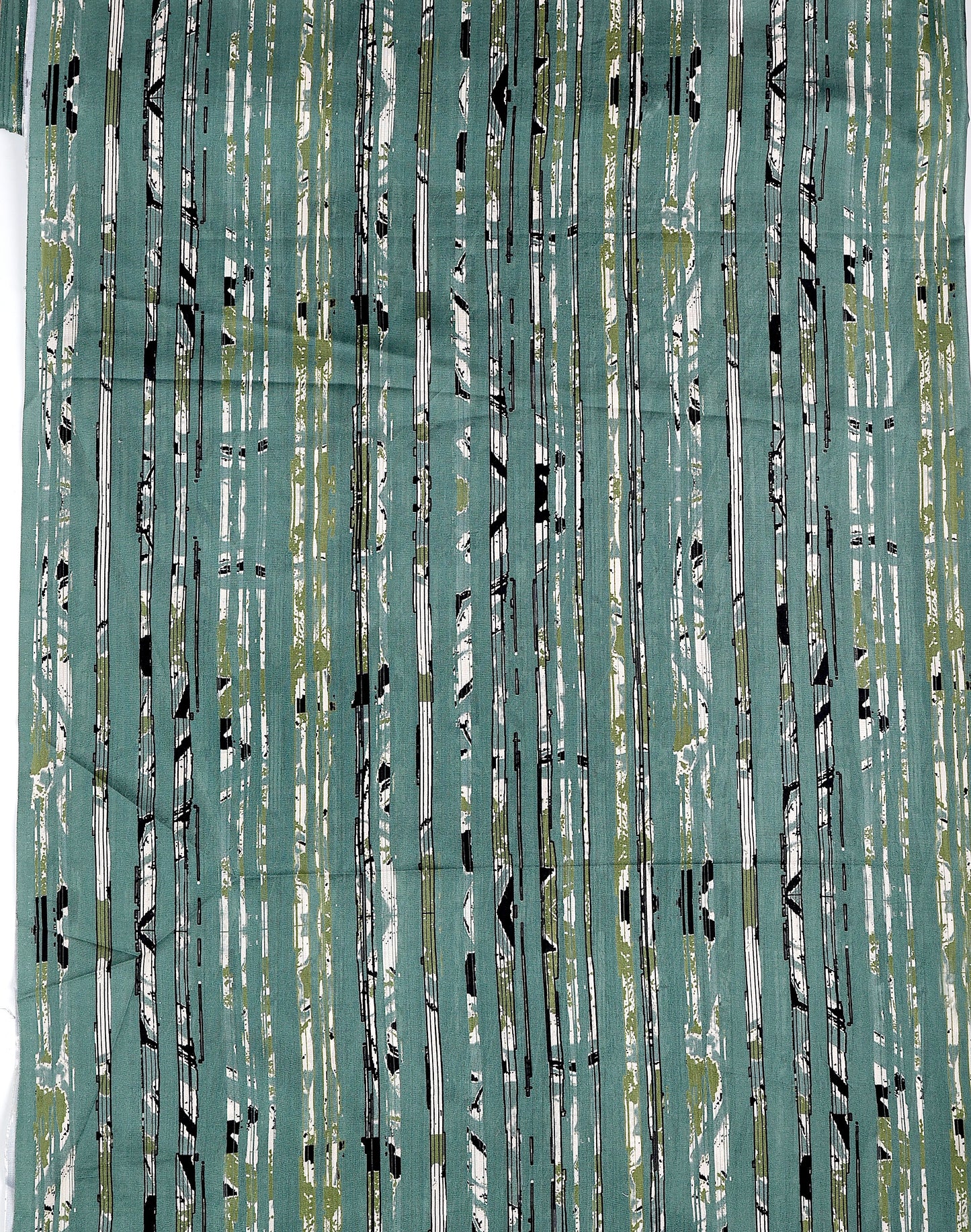 Silk Habutai Jaal Printed Fabric