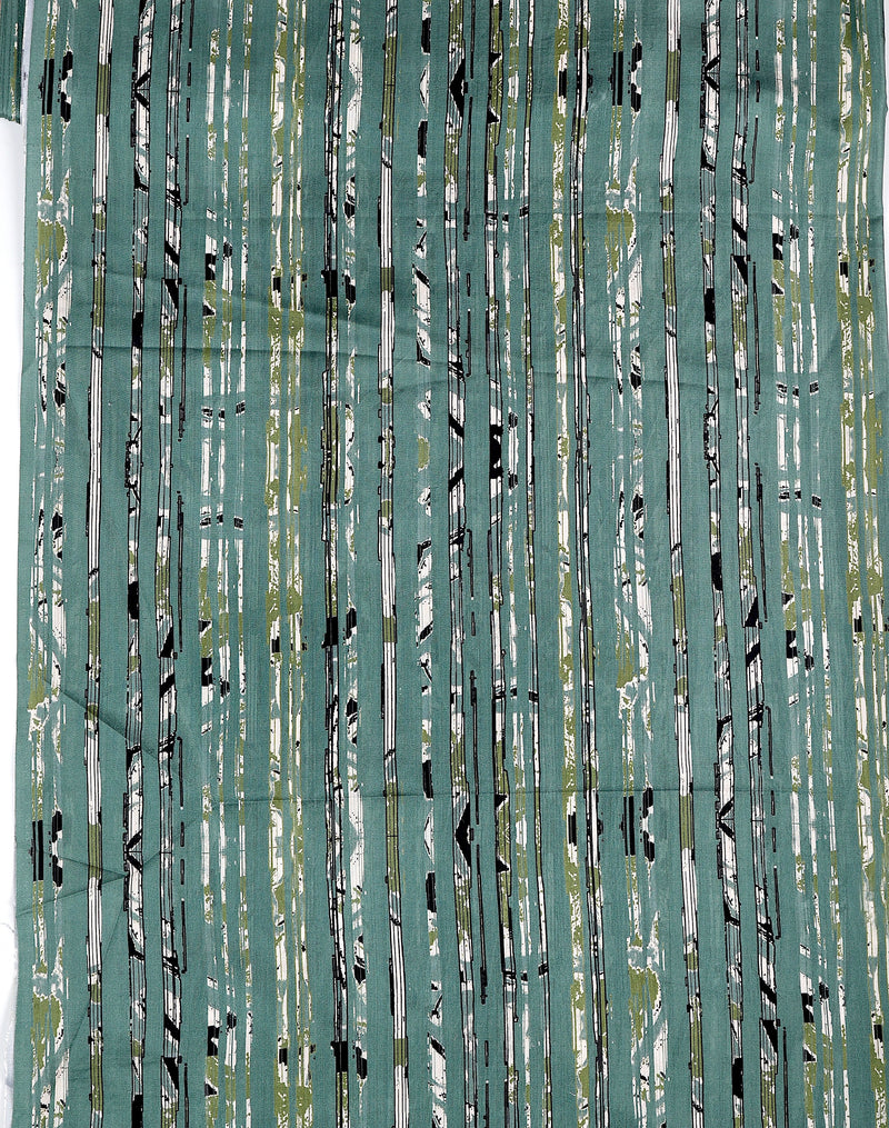 Silk Habutai Jaal Printed Fabric