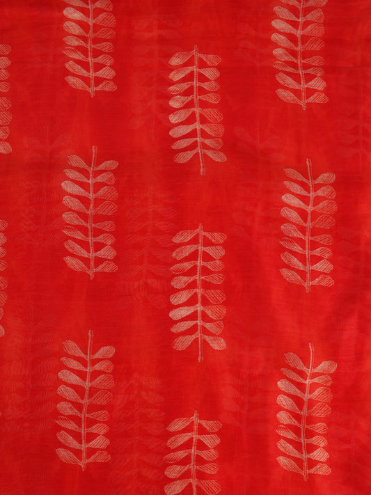 Silk Chanderi Big Buta Printed Fabric