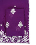 Fine Chanderi Dori Gota Buta Embroidery Fabric