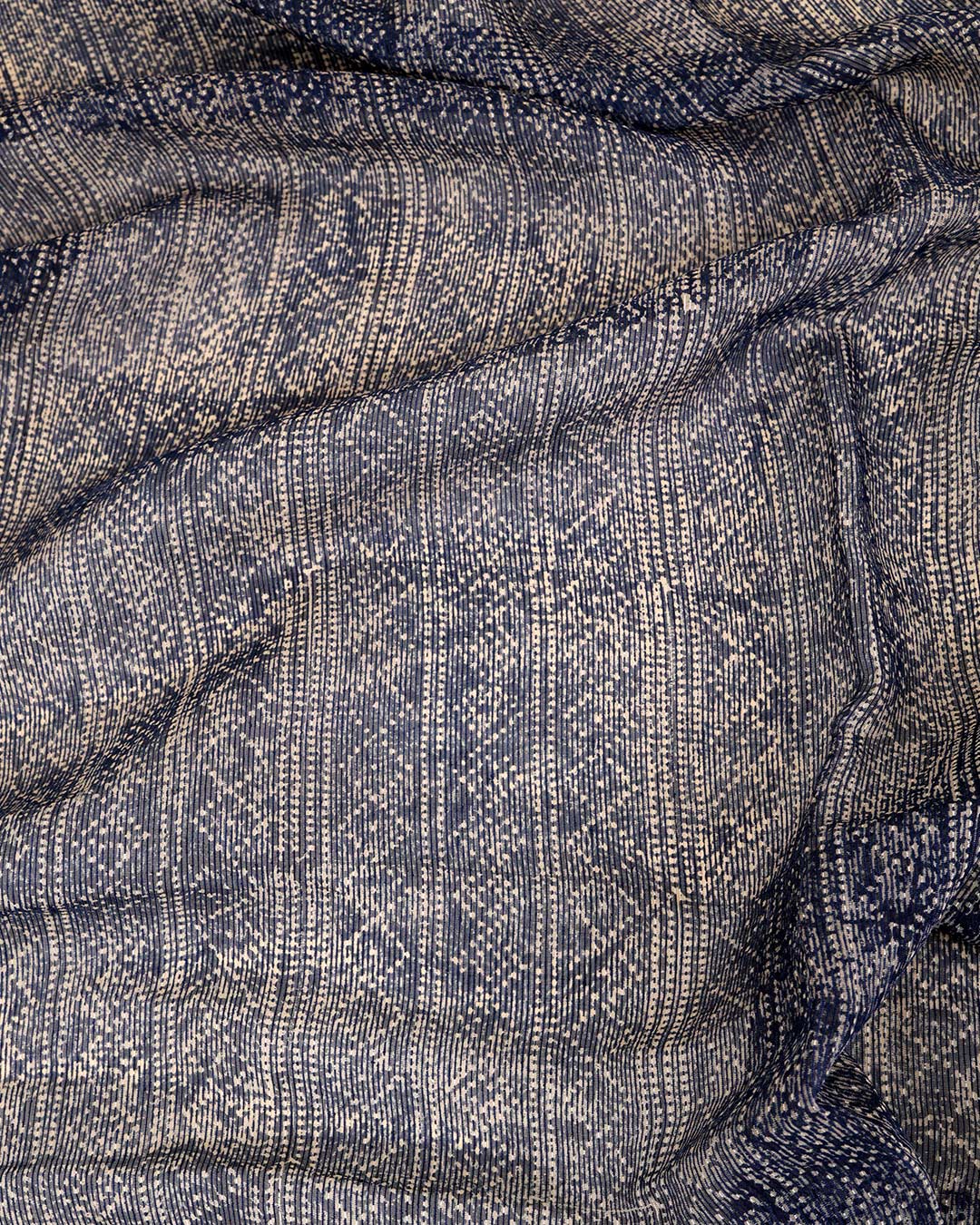 Noil Organza Abstract Printed Fabric