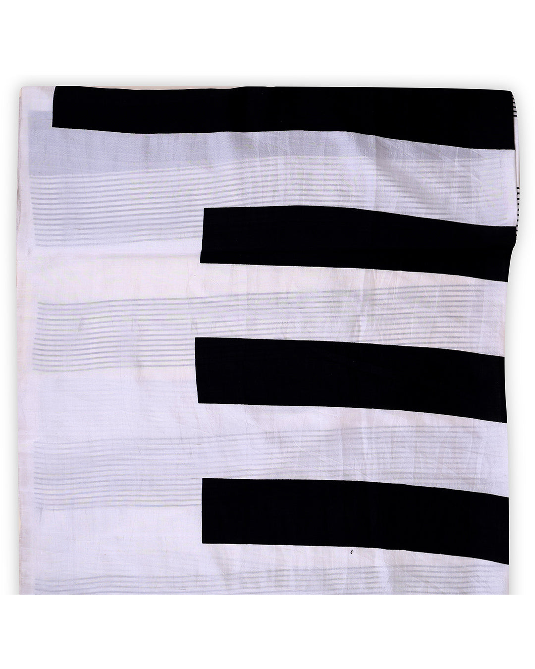 Handloom Dupion Abstract Printed Fabric