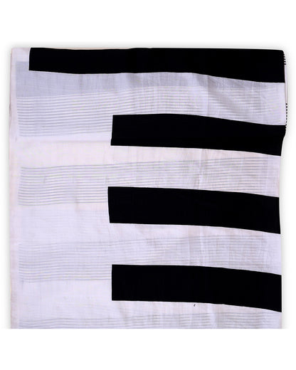 Handloom Dupion Abstract Printed Fabric