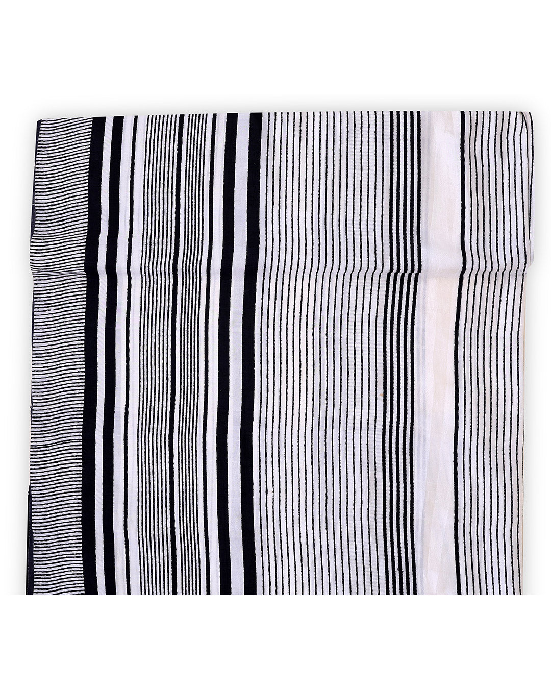 Handloom Dupion Abstract Printed Fabric