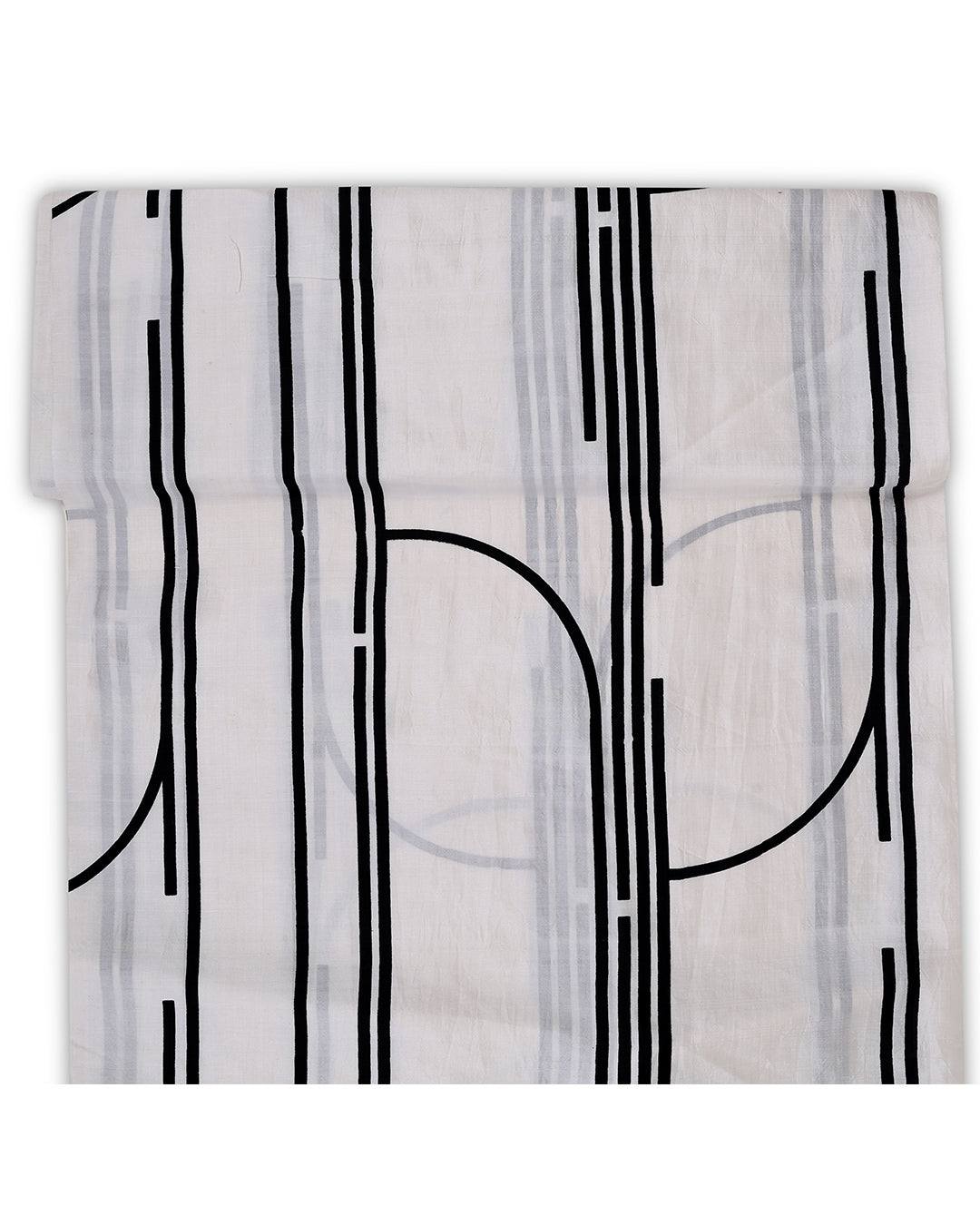 Handloom Dupion Abstract Printed Fabric