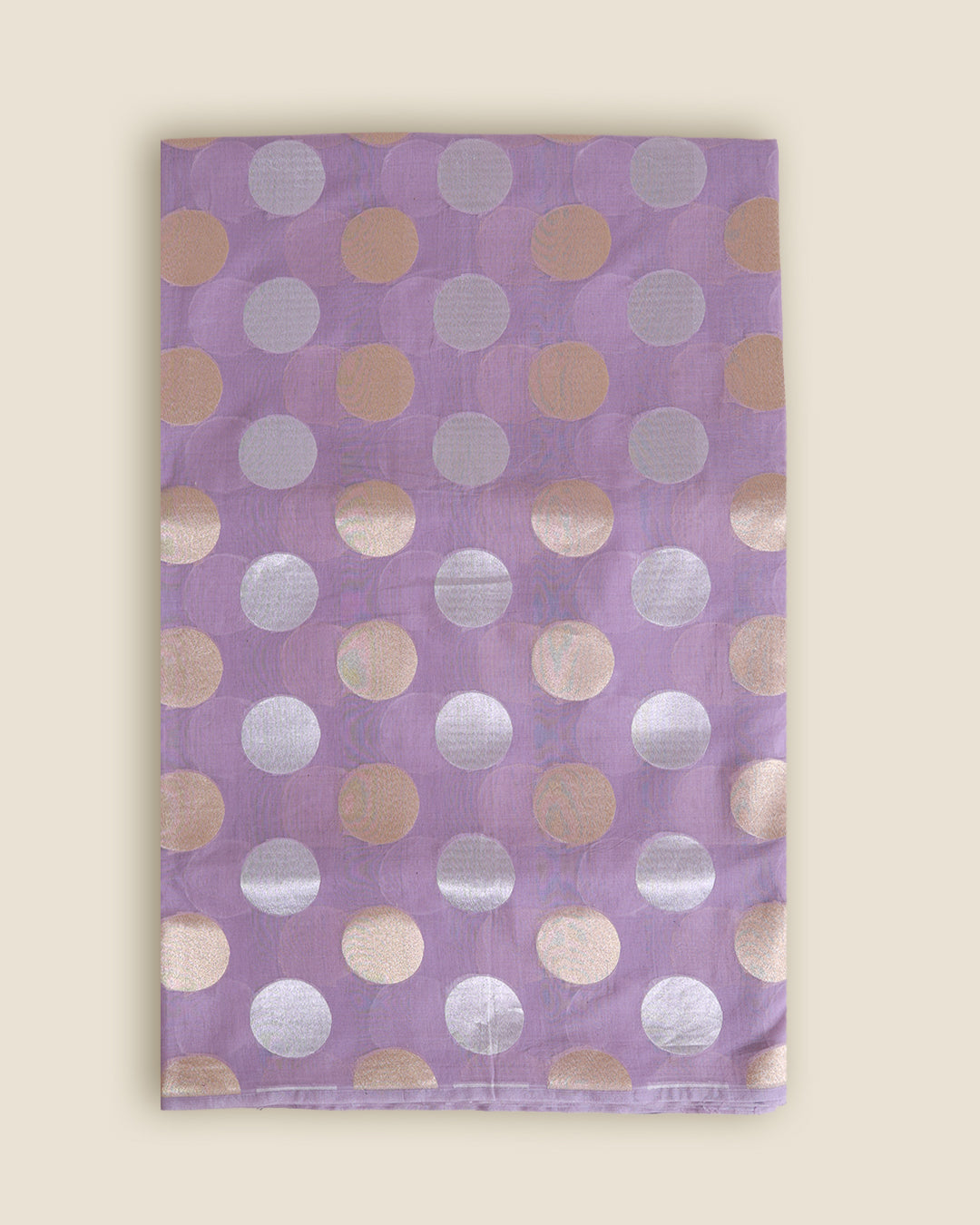 Chanderi G/S Polka Dot Woven Fabric