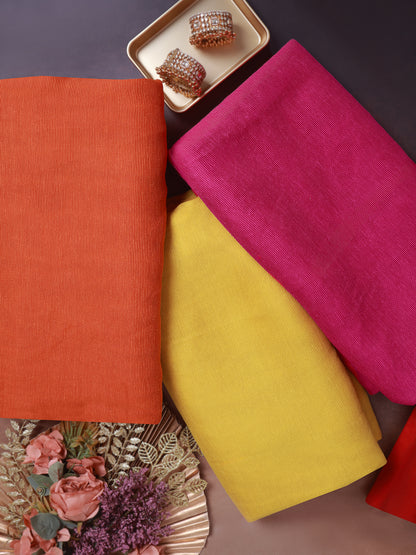 Kora Organza Self Stripes Embroidery Fabric