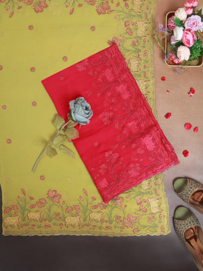 Semi Georgette Kashmiri Work Dupatta
