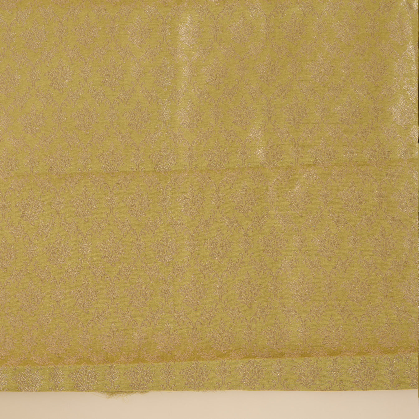 Dusty Green Chanderi Woven Kurta Set with Bandhej Dupatta