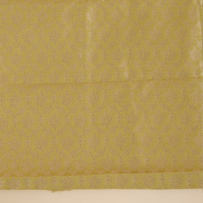Dusty Green Chanderi Woven Kurta Set with Bandhej Dupatta