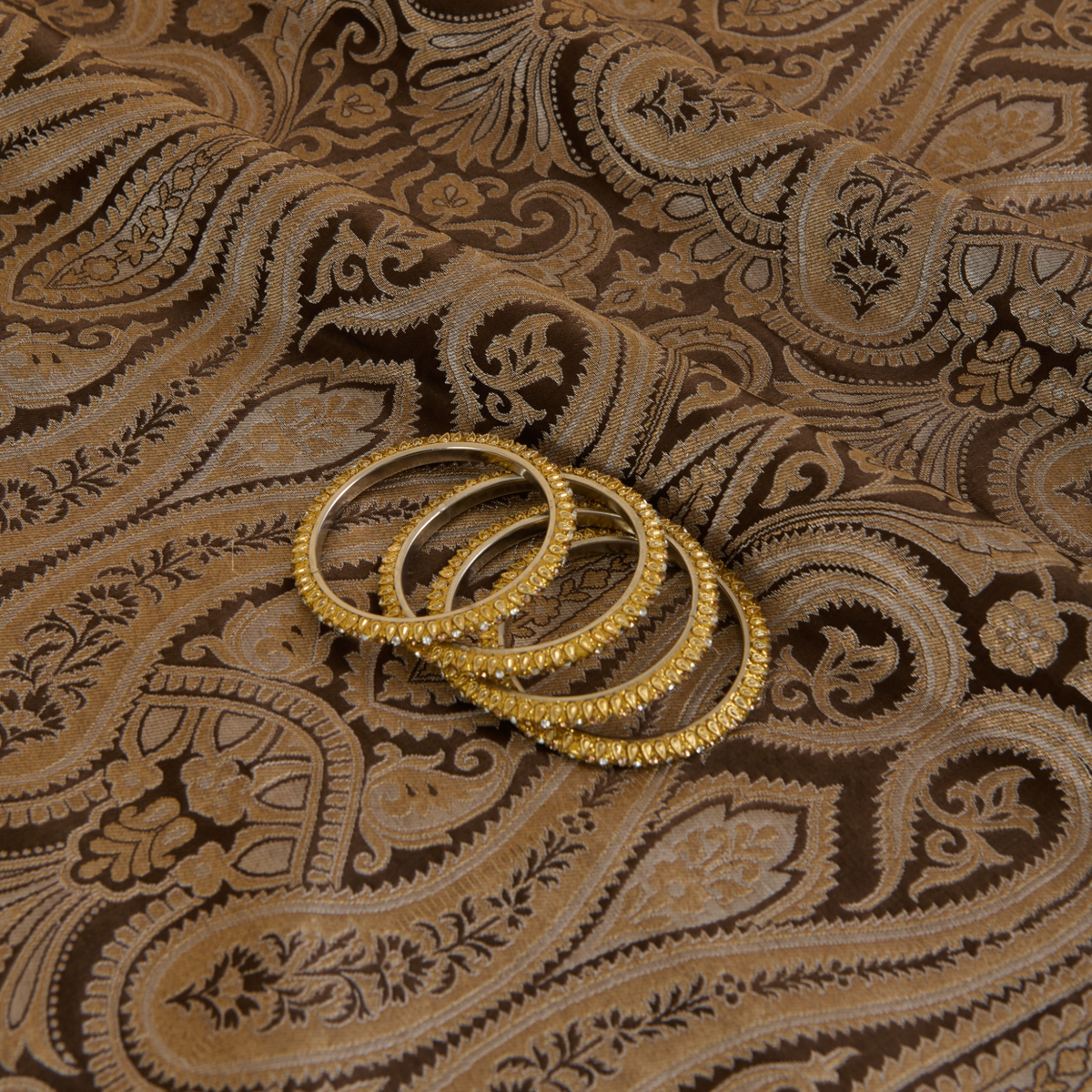 Mehendi Green Khin Khwab Brocade Woven Fabric