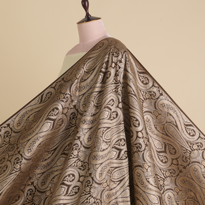 Mehendi Green Khin Khwab Brocade Woven Fabric
