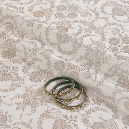 Silver Khin Khwab Brocade Fabric
