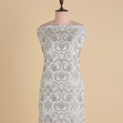 Silver Khin Khwab Brocade Fabric