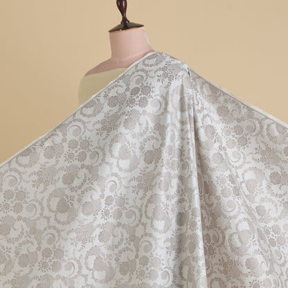 Silver Khin Khwab Brocade Fabric